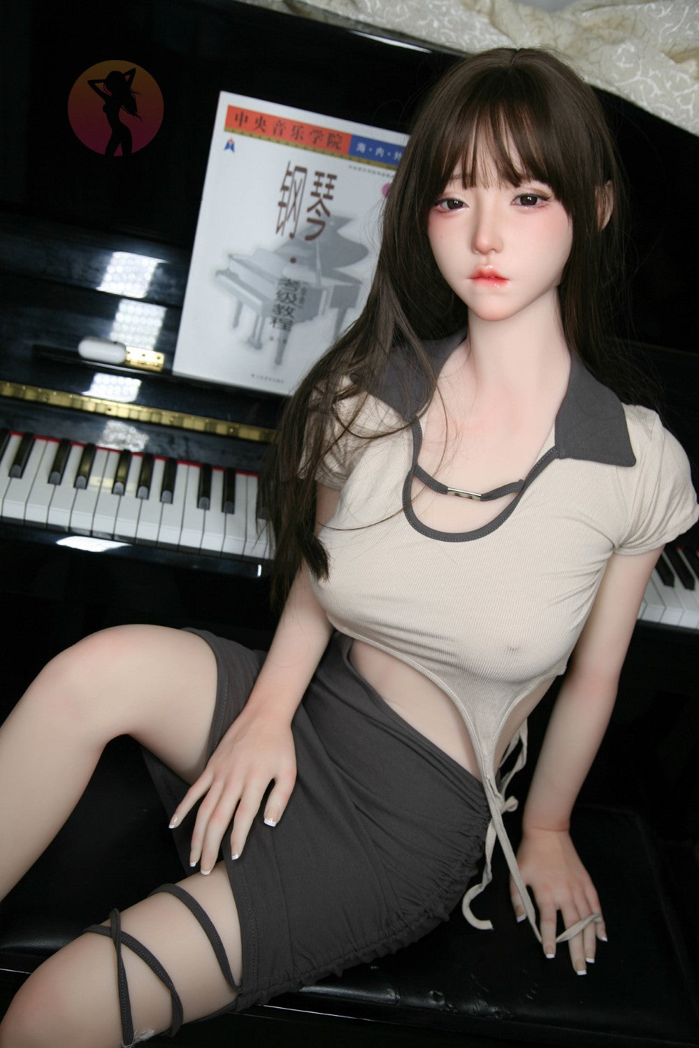 Boneca sexual chole (SHEDOLL 158cm c-cup #sh070 tpe+silicone)