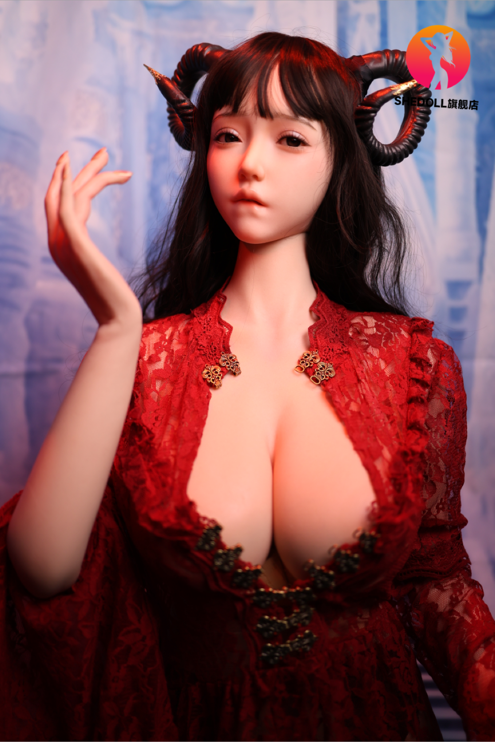 Boneca sexual chole (SHEDOLL 163cm H-kupa #sh071 silicone)