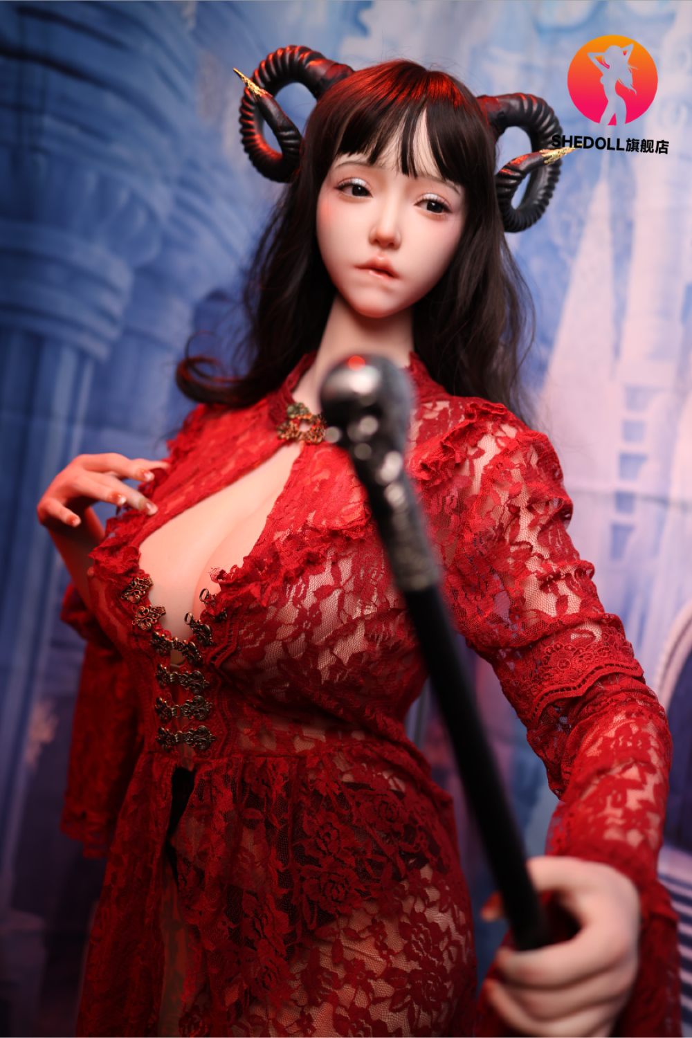 Boneca sexual chole (SHEDOLL 163cm H-kupa #sh071 silicone)