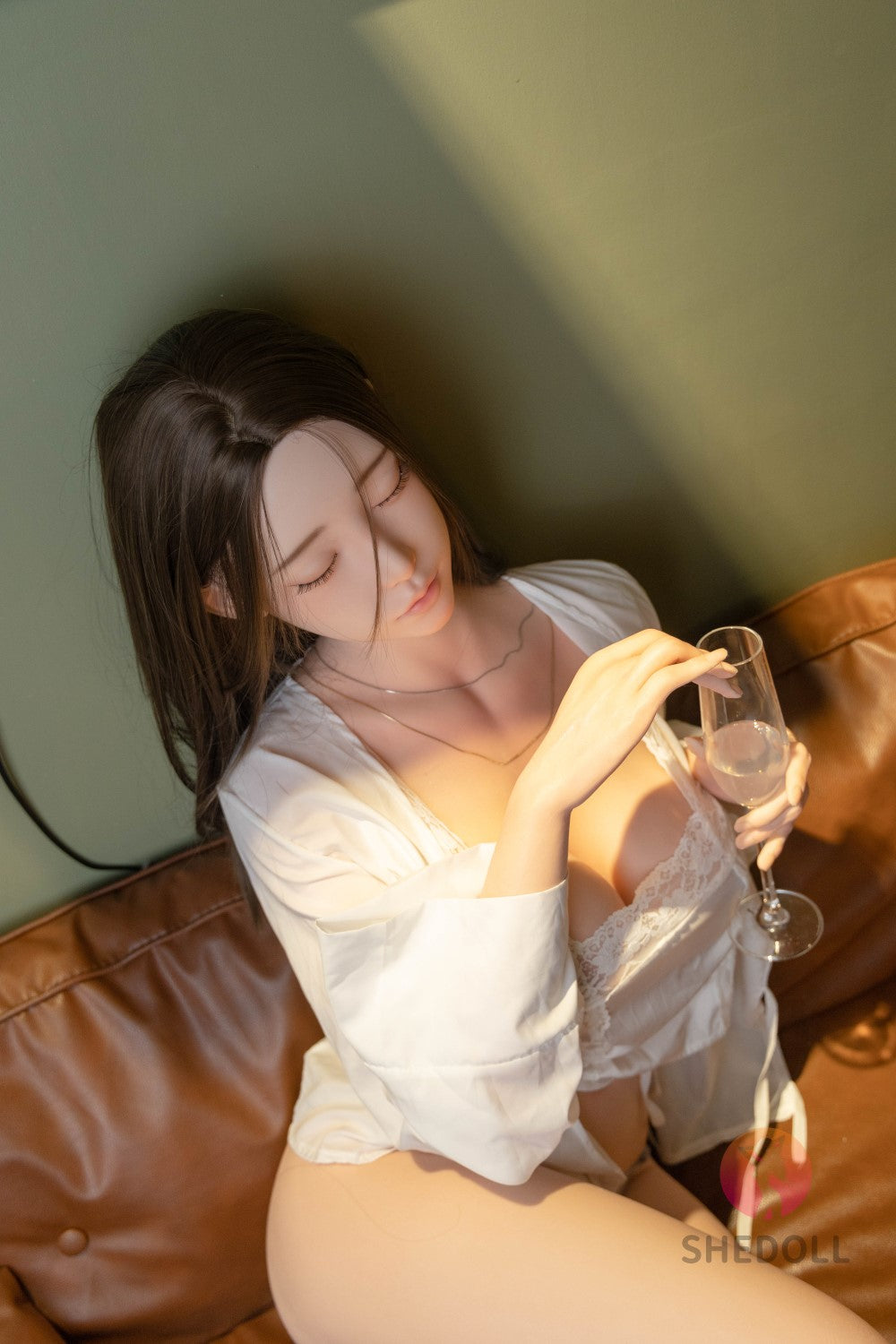 Boneca sexual Cheryl dormindo (SHEDOLL Copo E de 165 cm #SH101 2.0 Silicone)