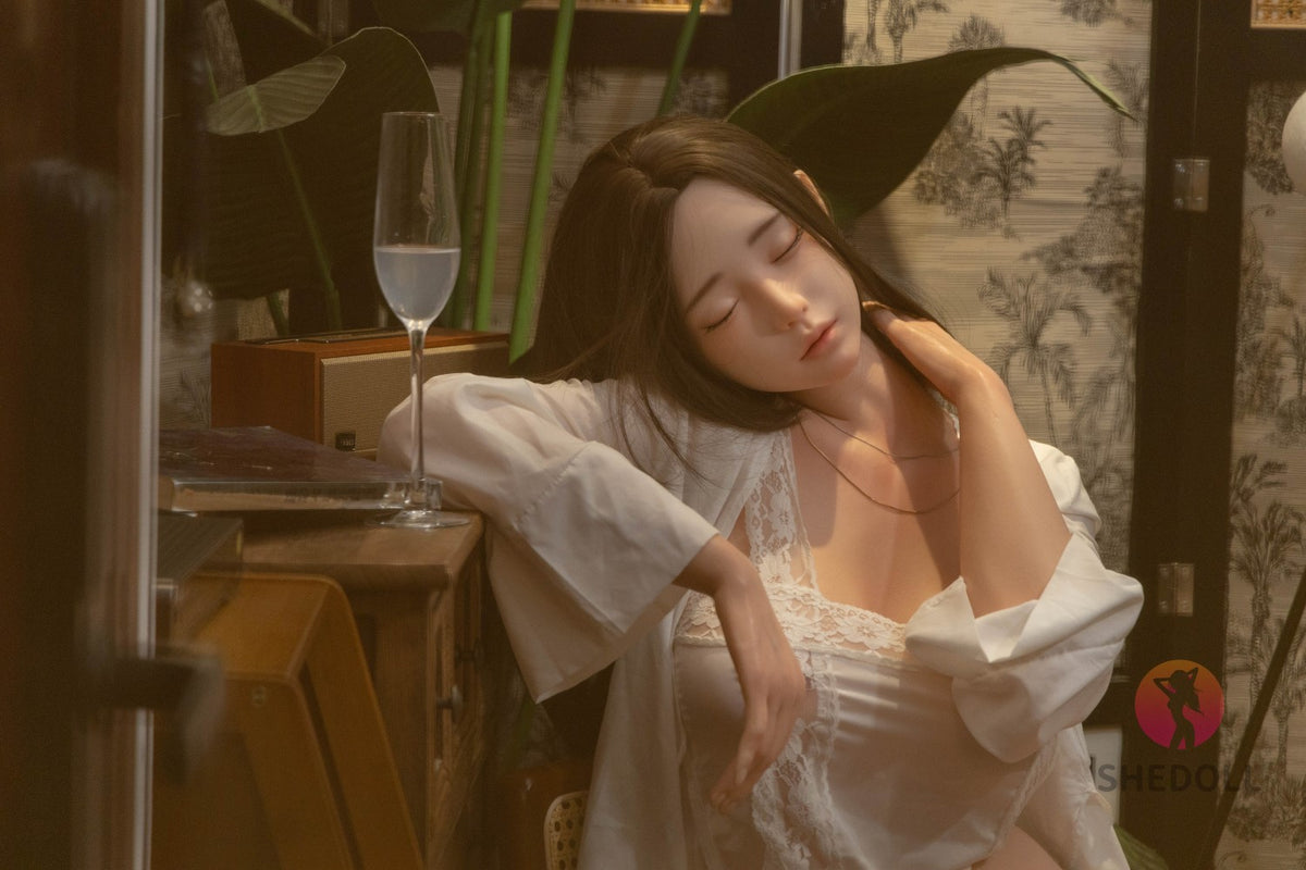 Boneca sexual Cheryl dormindo (SHEDOLL Copo E de 165 cm #SH101 2.0 Silicone)