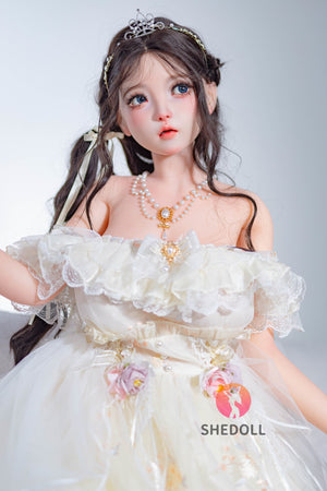 Boneca sexual de doces (SHEDOLL 145cm G-Cup #sh104 2.0 tpe+silicone)