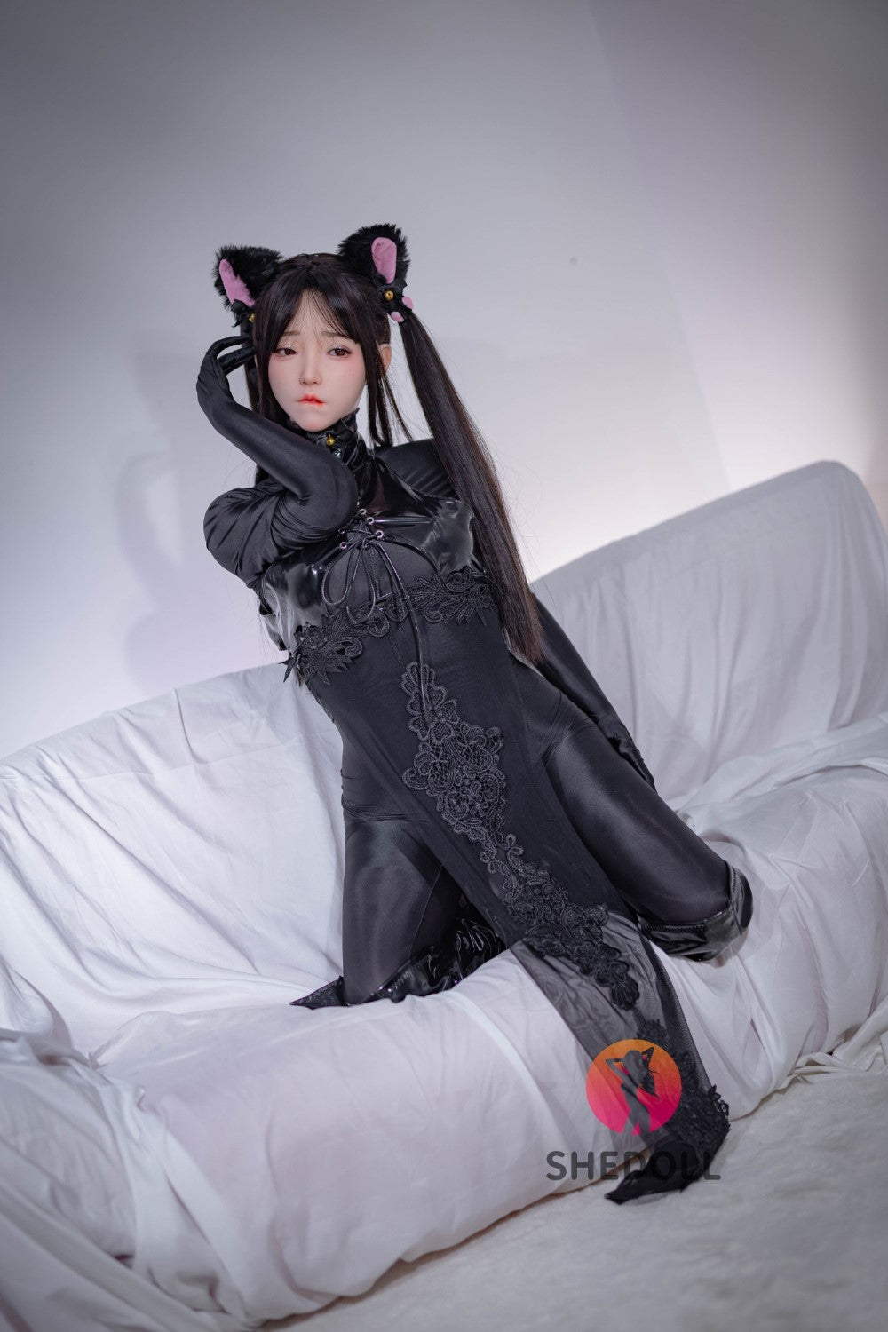 Boneca sexual chloe (SHEDOLL 158cm c-cup #sh108 silicone)