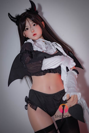 Boneca sexual belle (SHEDOLL 148cm D-kupa #sh109 2.0 silicone)