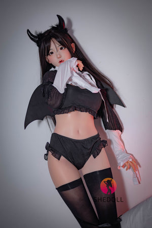 Boneca sexual belle (SHEDOLL 148cm D-kupa #sh109 2.0 silicone)