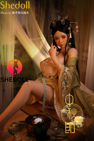 Boneca sexual de cal (SHEDOLL 163 cm H-kupa #sh132 silicone)