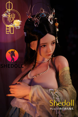 Boneca sexual de cal (SHEDOLL 163 cm H-kupa #sh132 silicone)
