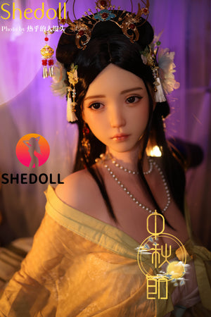 Boneca sexual de cal (SHEDOLL 163 cm H-kupa #sh132 silicone)