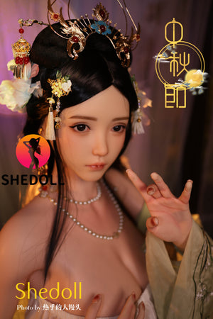 Boneca sexual de cal (SHEDOLL 163 cm H-kupa #sh132 silicone)
