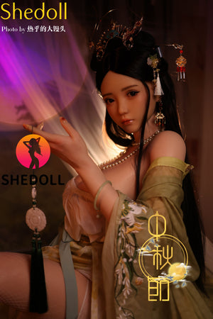 Boneca sexual de cal (SHEDOLL 163 cm H-kupa #sh132 silicone)
