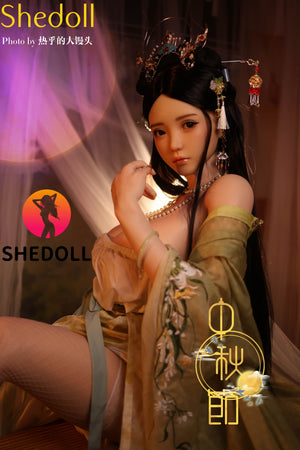Boneca sexual de cal (SHEDOLL 163 cm H-kupa #sh132 silicone)