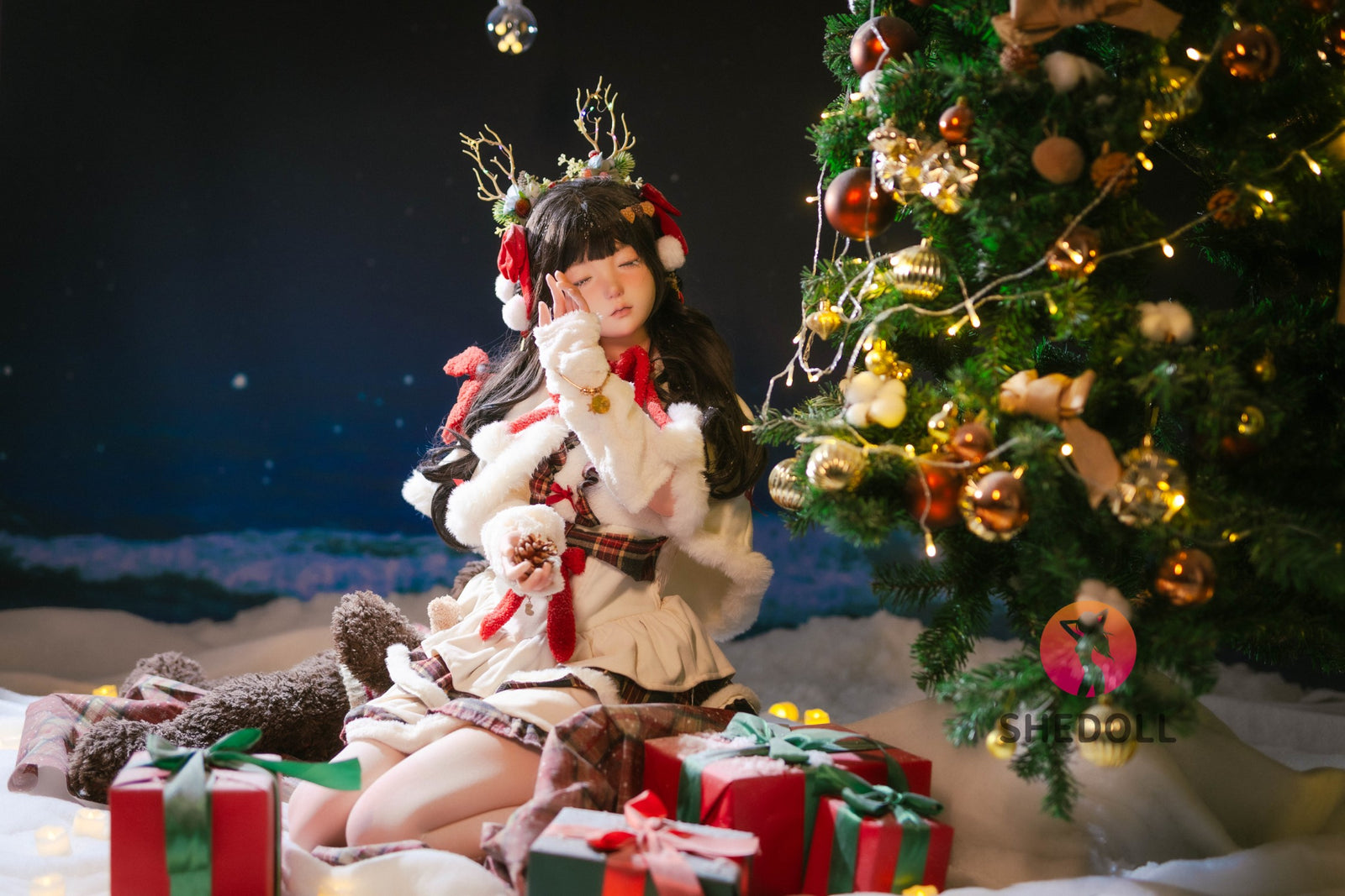 Bella durmiente muñeca sexual (SHEDOLL 148 cm D-Cup #SH153 Silicona)