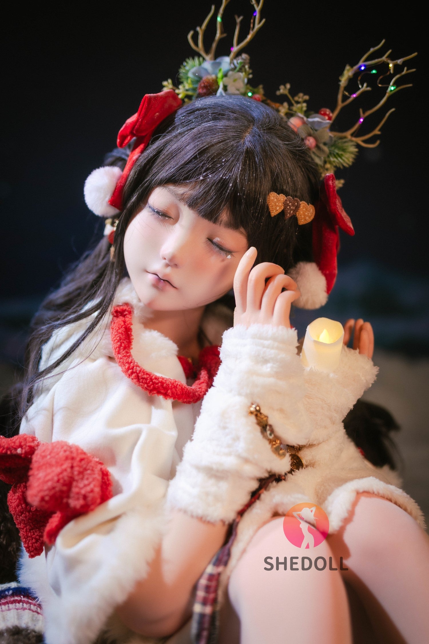 Belle duermiendo muñeca sexual (SHEDOLL 148 cm D-Kupa #SH153 Silicona)