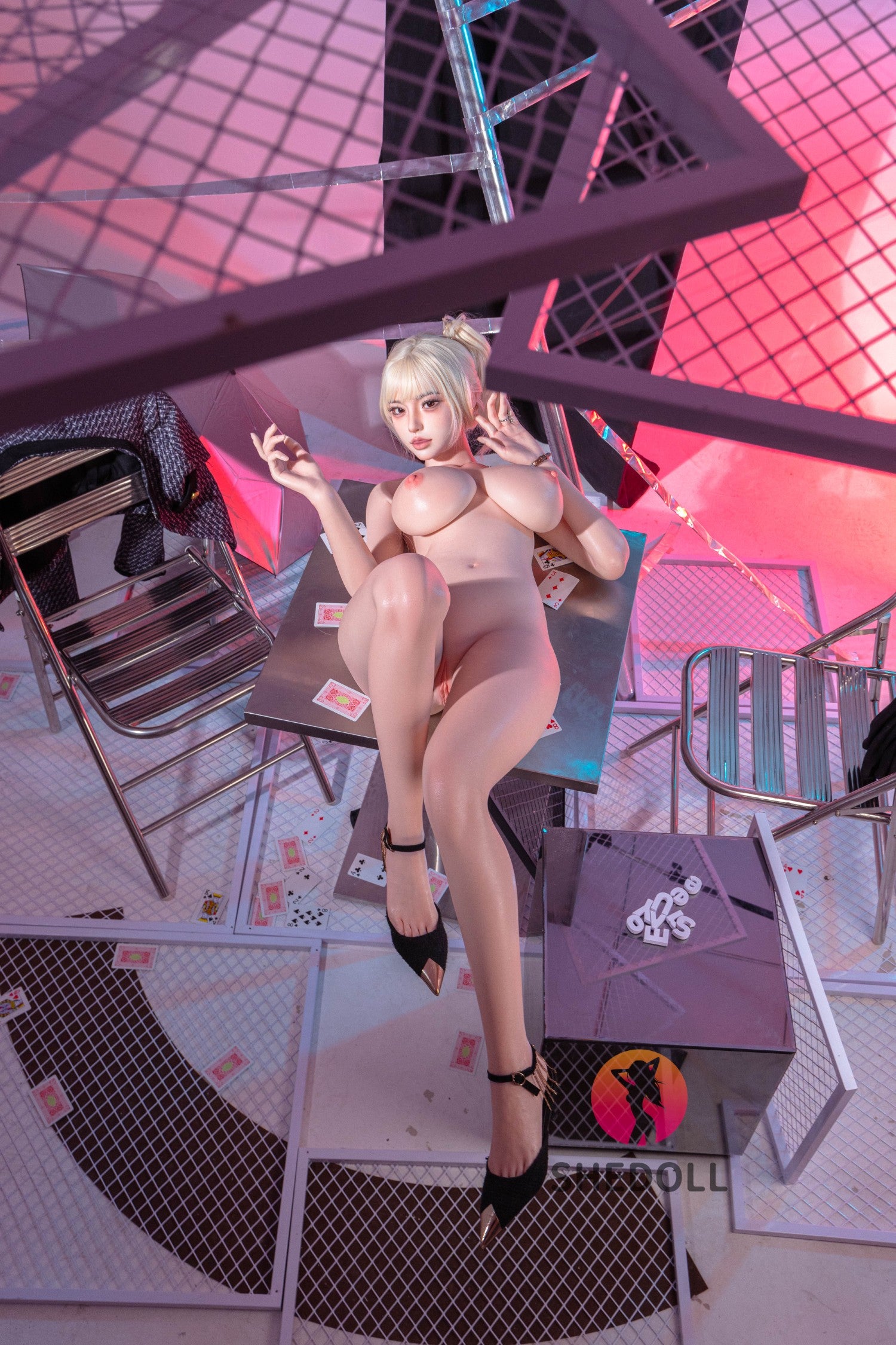 Boneca sexual beryl (SHEDOLL 163cm H-kupa #sh154 silicone)