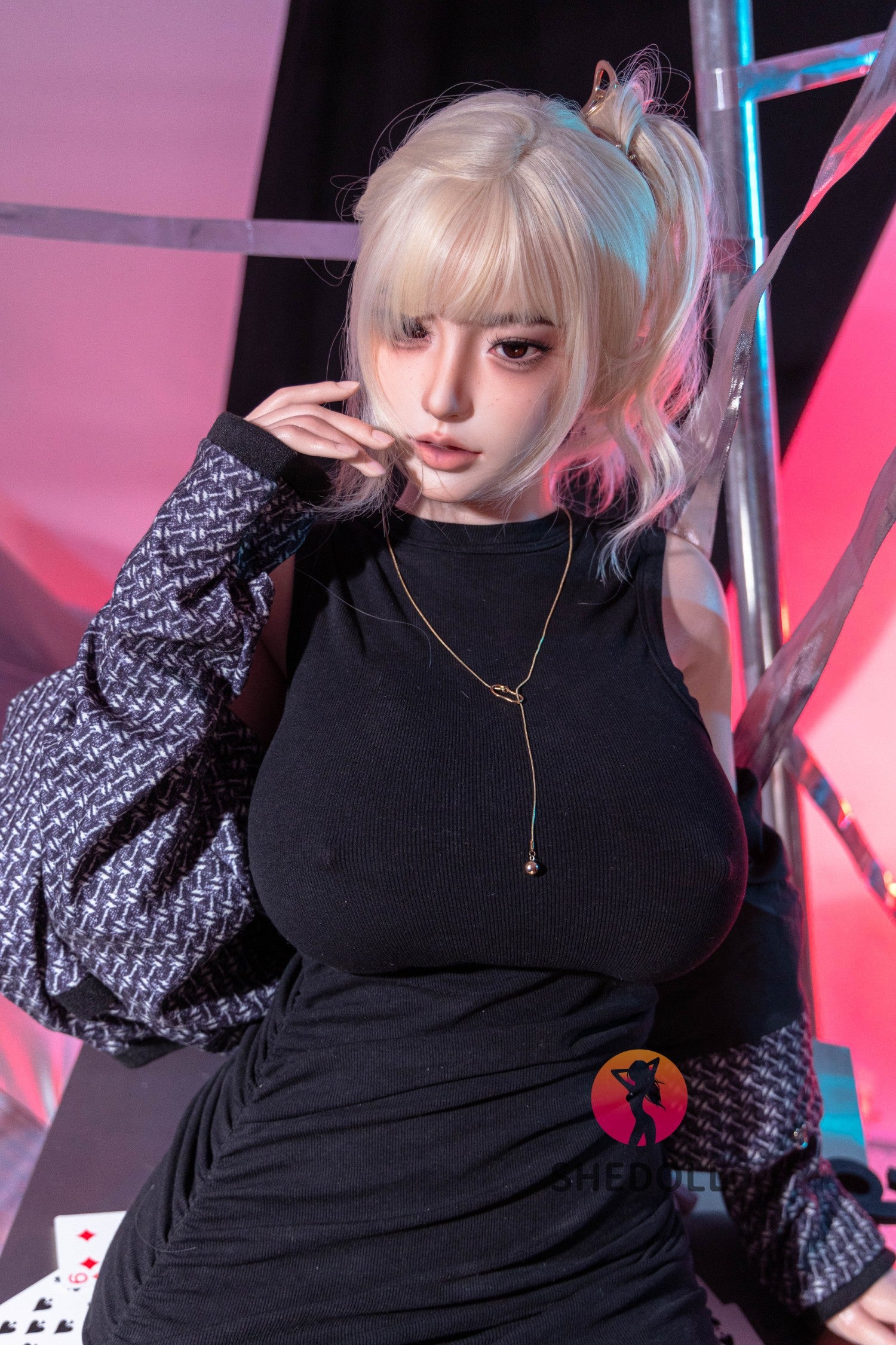 Boneca sexual beryl (SHEDOLL 163cm H-kupa #sh154 silicone)