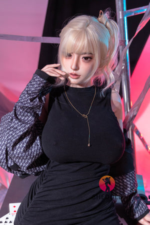 Boneca sexual beryl (SHEDOLL 163cm H-kupa #sh154 silicone)