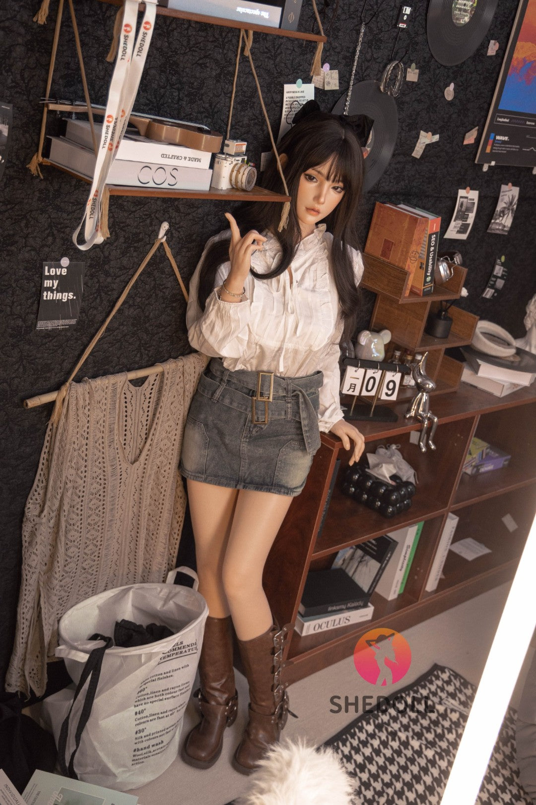 Boneca sexual vesper (SHEDOLL 158cm c-cup #sh155 silicone)