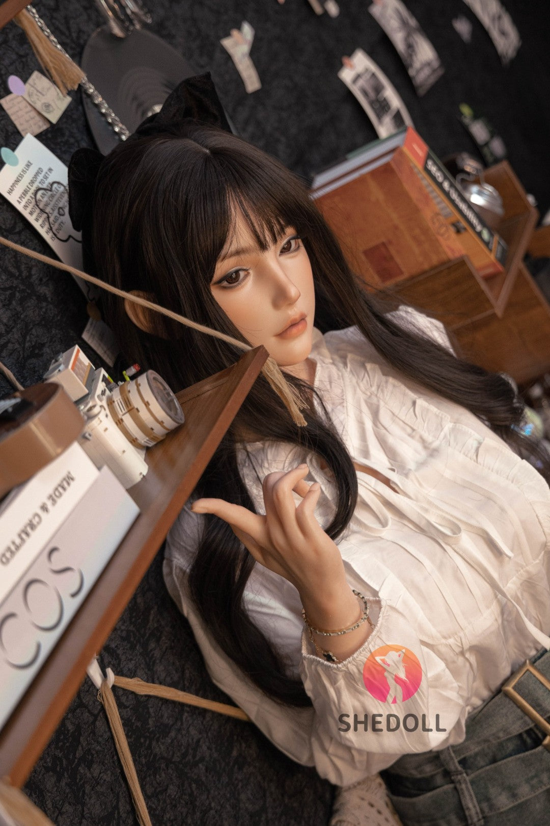 Vísperas muñeca sexual (SHEDOLL Copa C de 158 cm #SH155 (silicona)