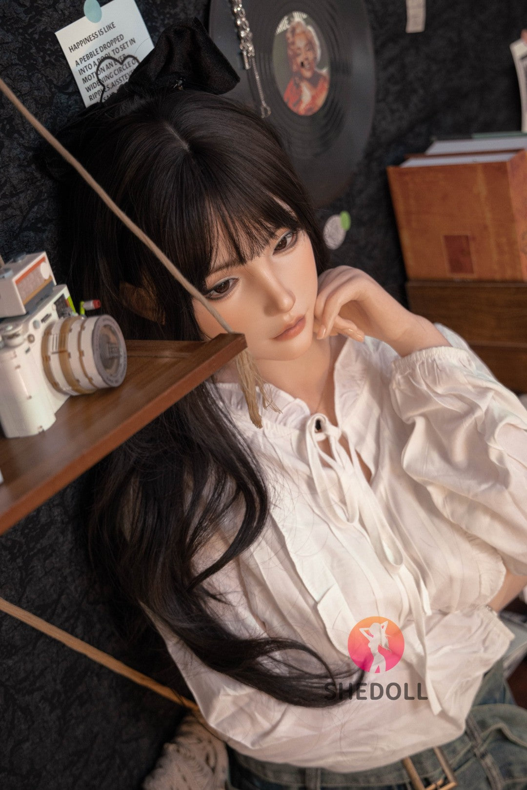 Boneca sexual vesper (SHEDOLL 158cm c-cup #sh155 silicone)