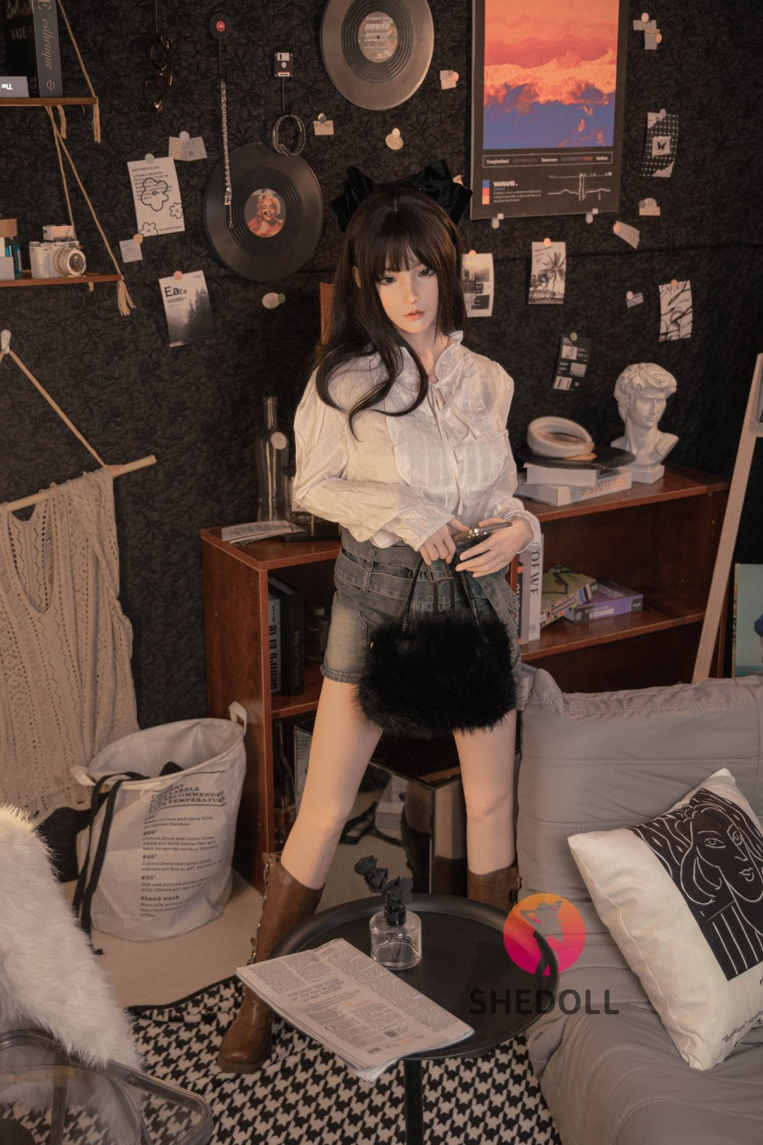 Vísperas muñeca sexual (SHEDOLL Copa C de 158 cm #SH155 (silicona)