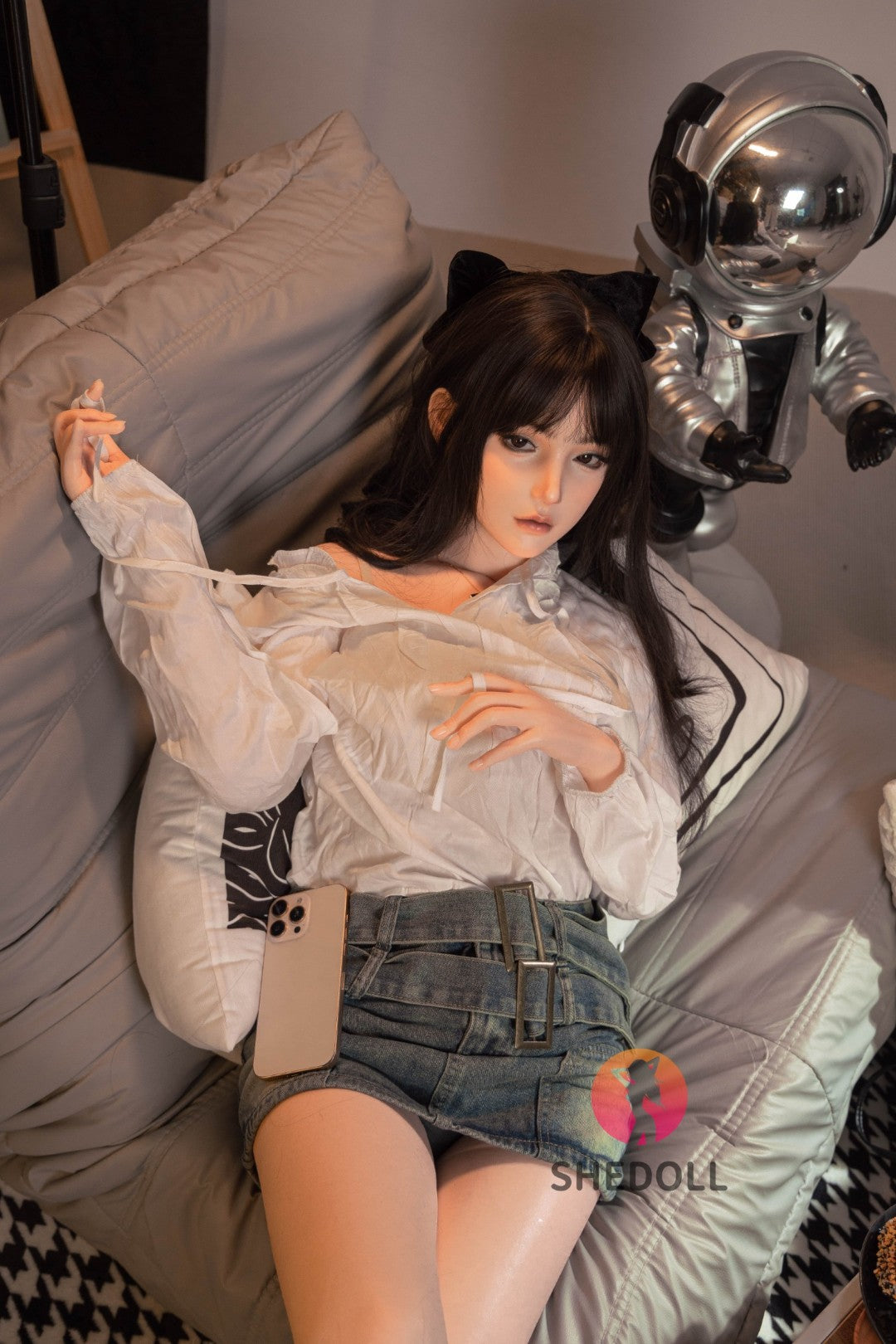 Boneca sexual vesper (SHEDOLL 158cm c-cup #sh155 silicone)