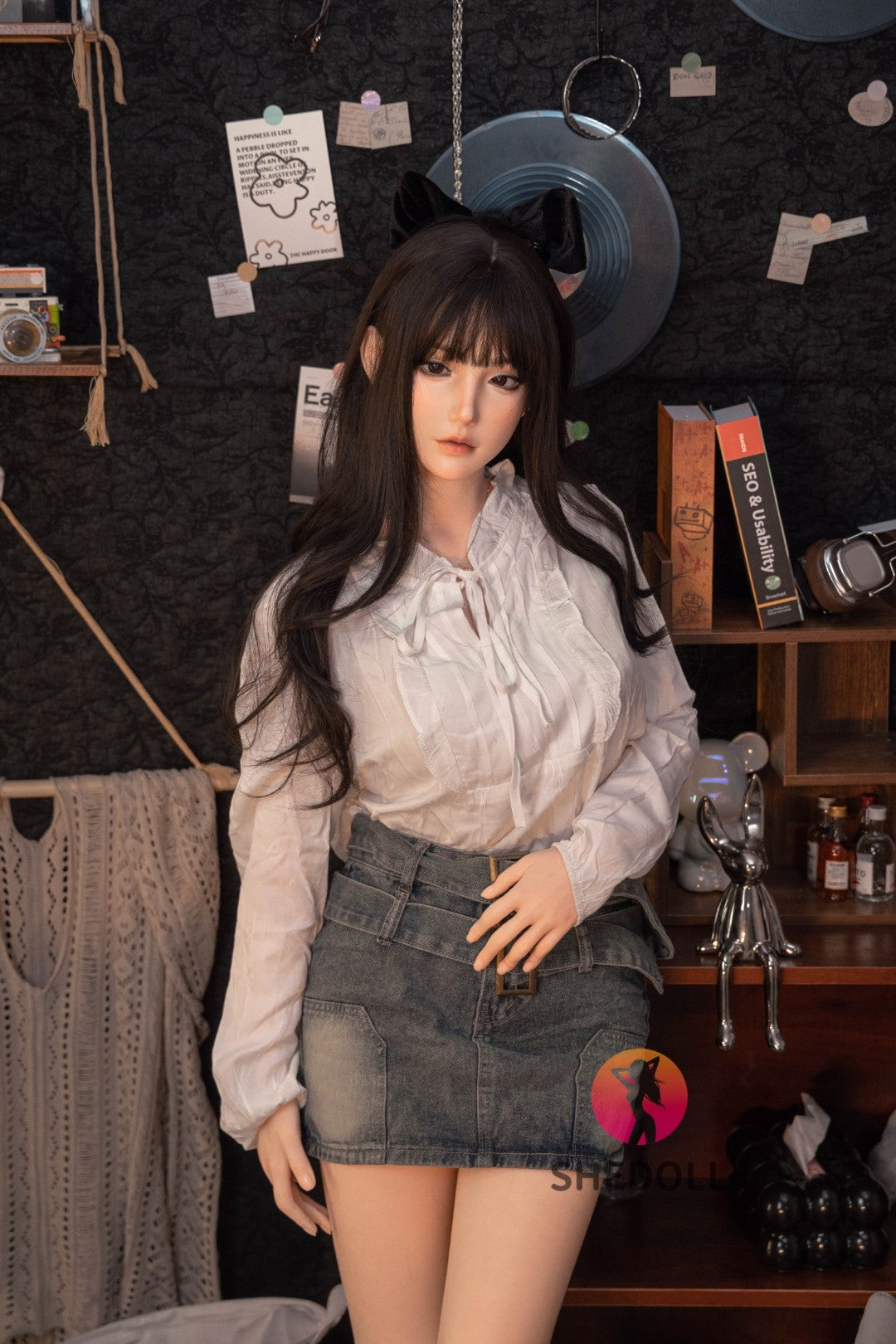 Boneca sexual vesper (SHEDOLL 158cm c-cup #sh155 silicone)