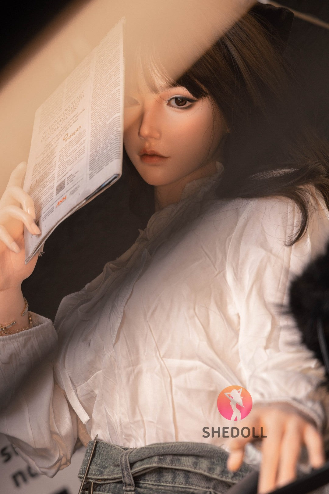 Vísperas muñeca sexual (SHEDOLL Copa C de 158 cm #SH155 (silicona)