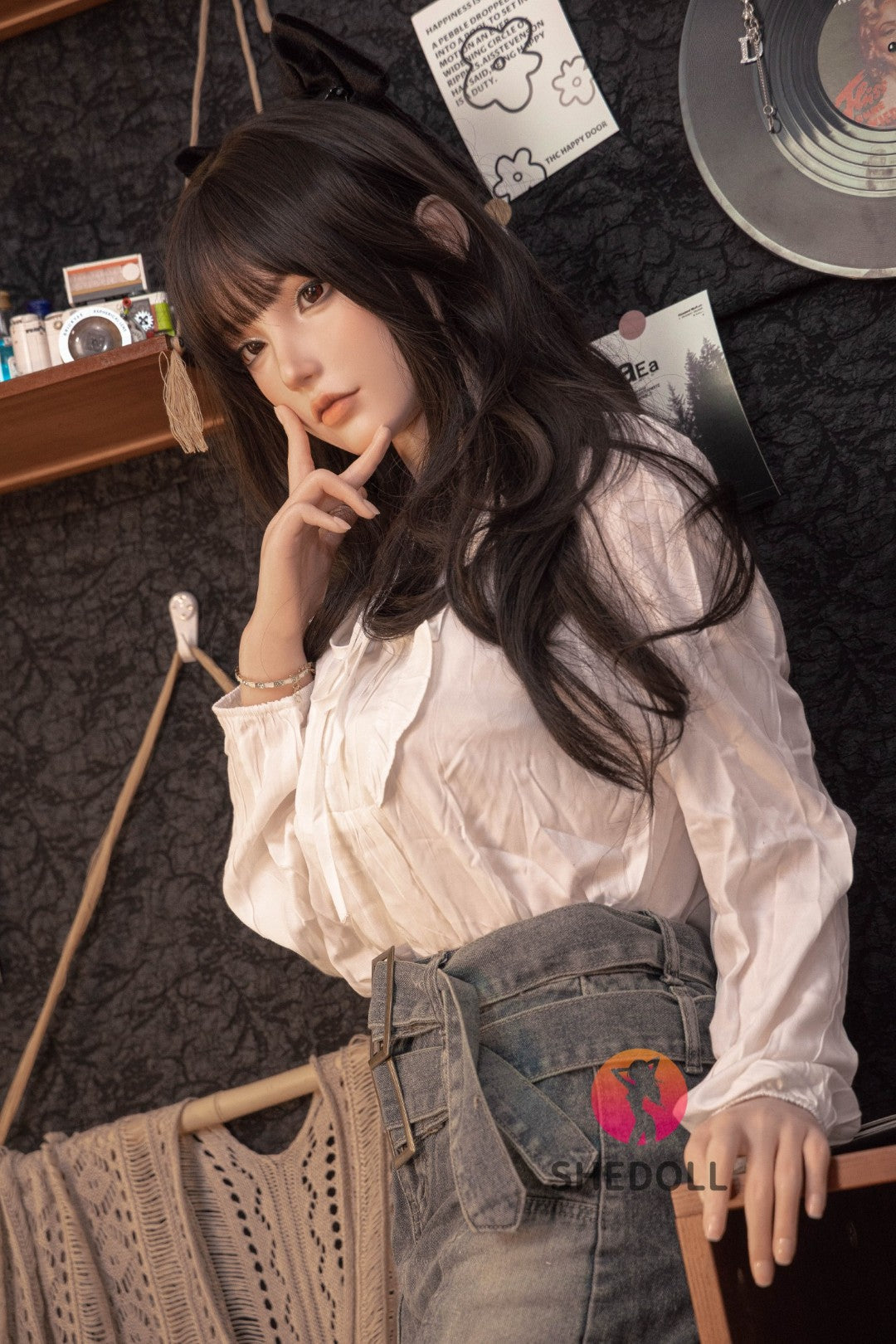 Boneca sexual vesper (SHEDOLL 158cm c-cup #sh155 silicone)