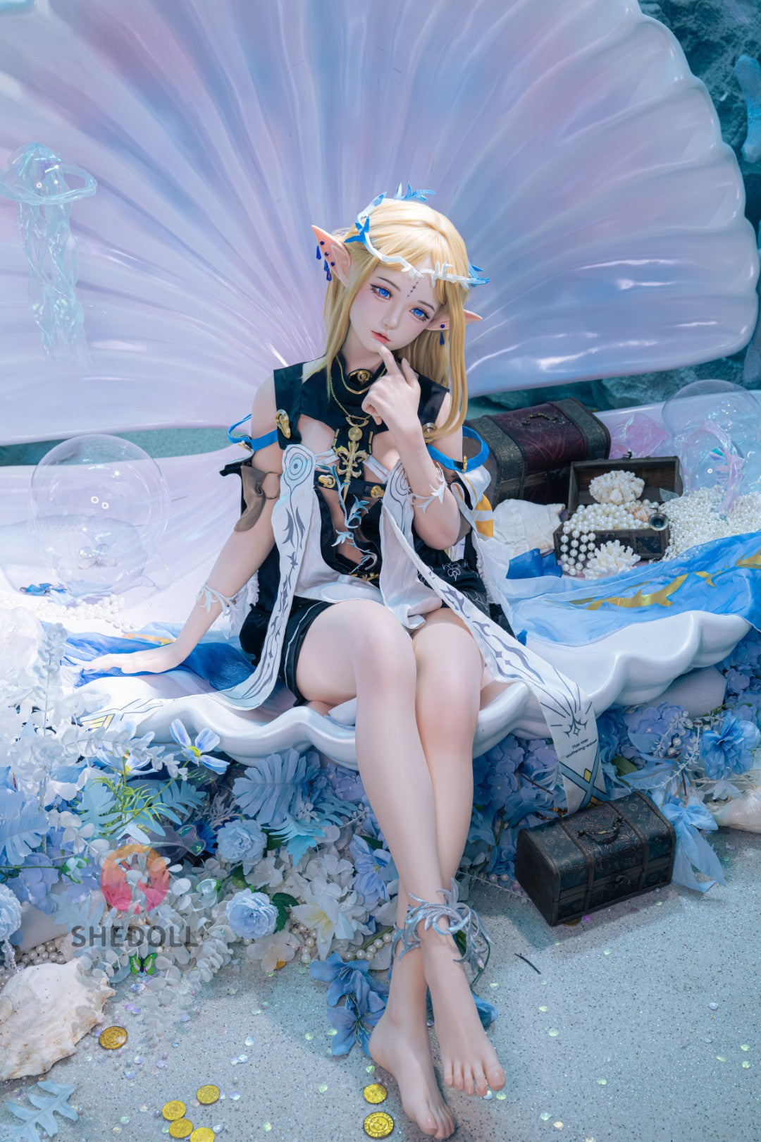 cartetiia muñeca sexual (SHEDOLL 152 cm Copa A #SH195 2.0 Silicona)