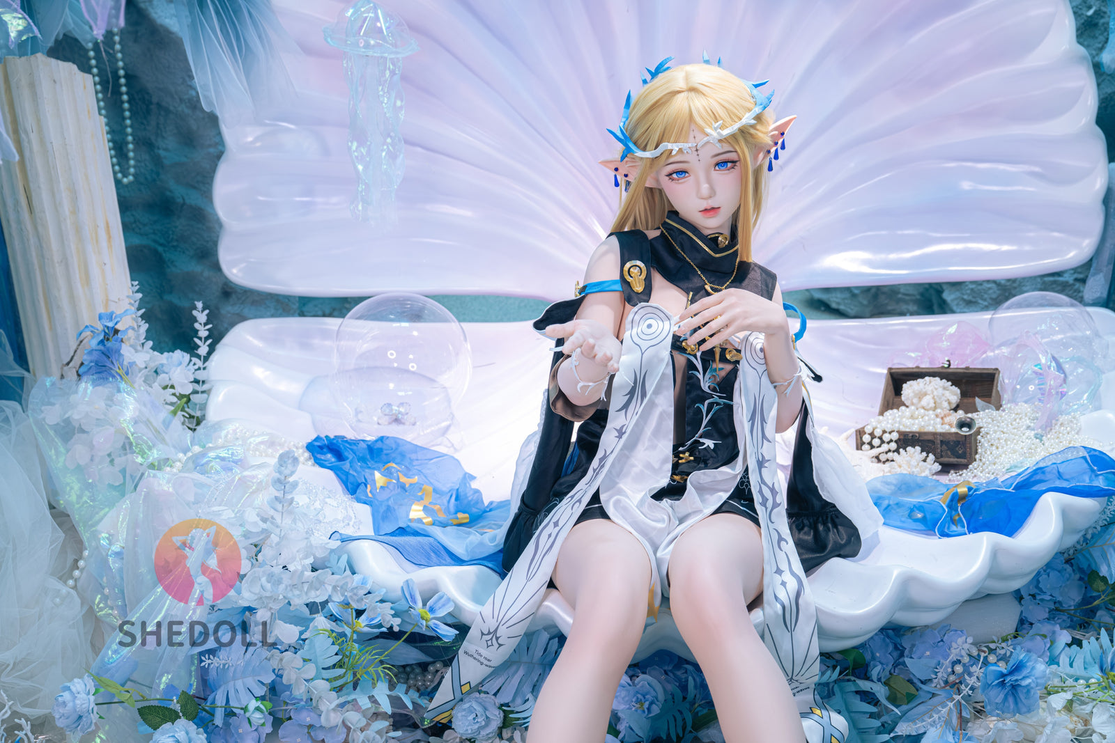 cartetiia muñeca sexual (SHEDOLL 152 cm Copa A #SH195 2.0 Silicona)