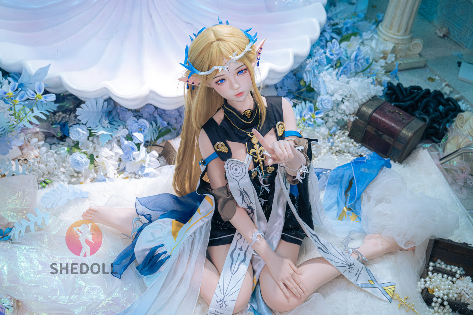 cartetiia muñeca sexual (SHEDOLL 152 cm Copa A #SH195 2.0 Silicona)