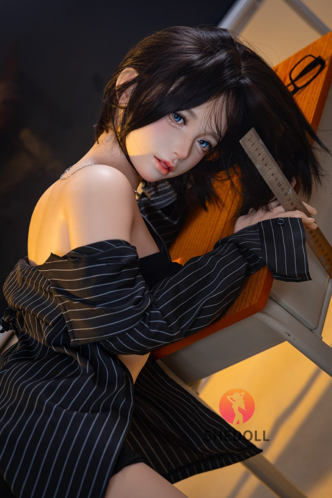 Lina muñeca sexual (SHEDOLL 152 cm Copa A #SH200 2.0 Silicona)