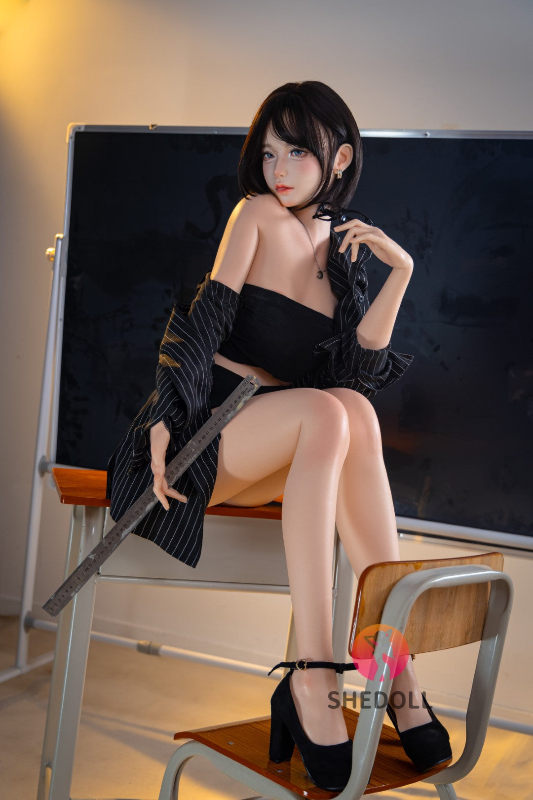 Lina muñeca sexual (SHEDOLL 152 cm Copa A #SH200 2.0 Silicona)