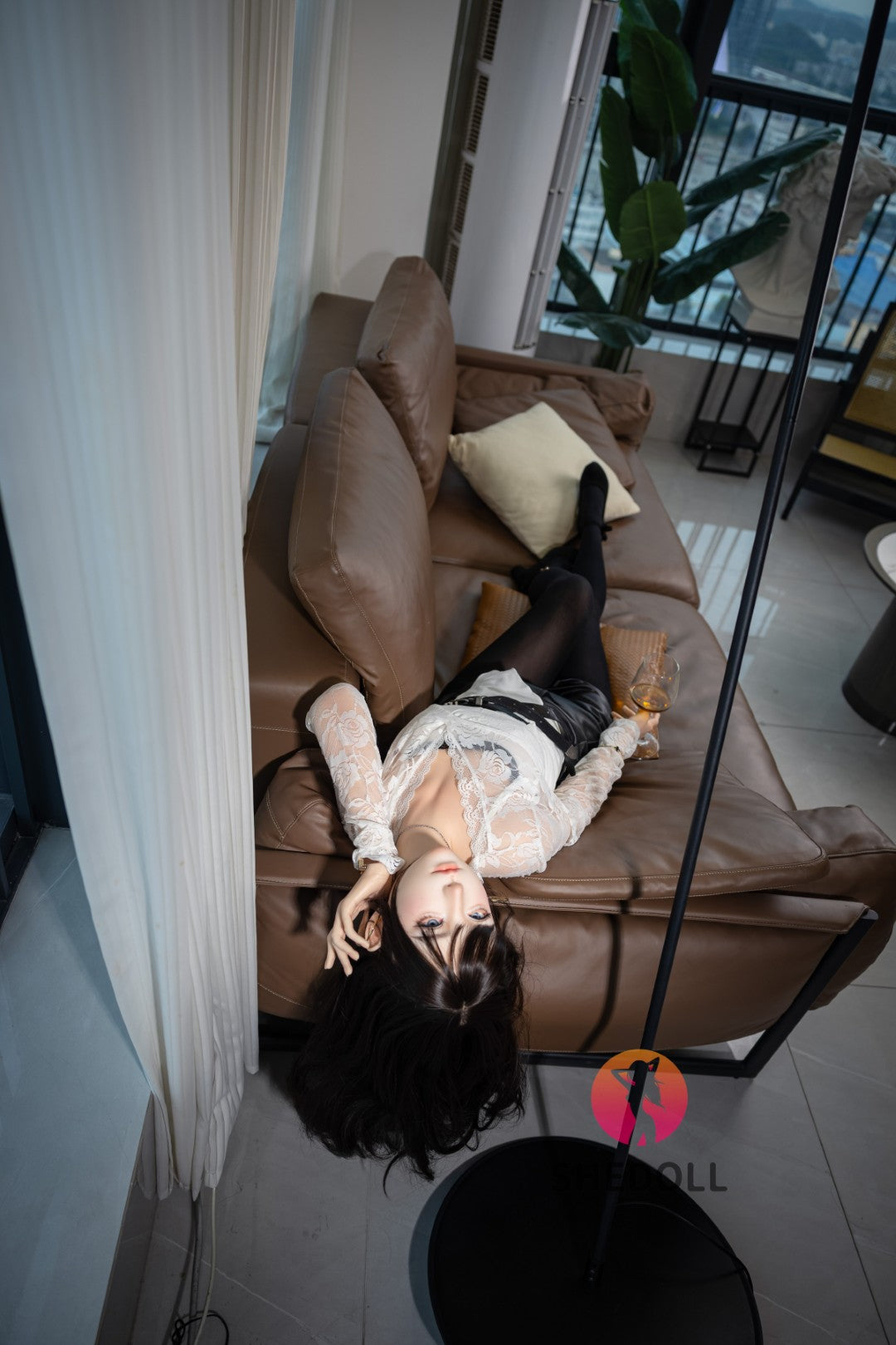 Lina muñeca sexual (SHEDOLL 152 cm Copa A #SH202 2.0 Silicona)