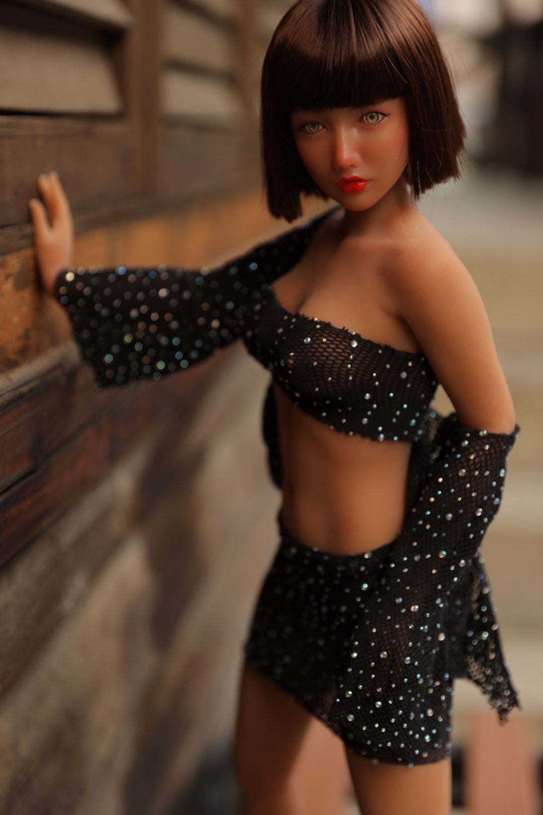 Raka muñeca sexual (Climax Doll Mini copa C de silicona de 60 cm)