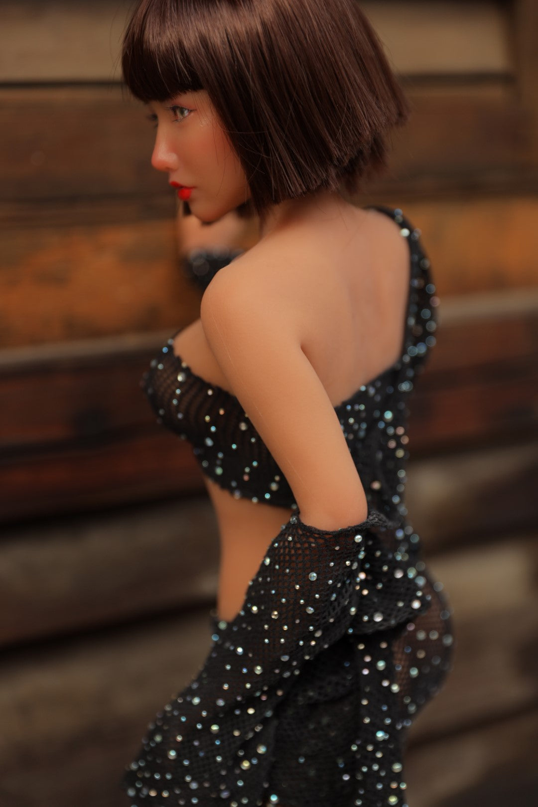 Raka muñeca sexual (Climax Doll Mini copa C de silicona de 60 cm)