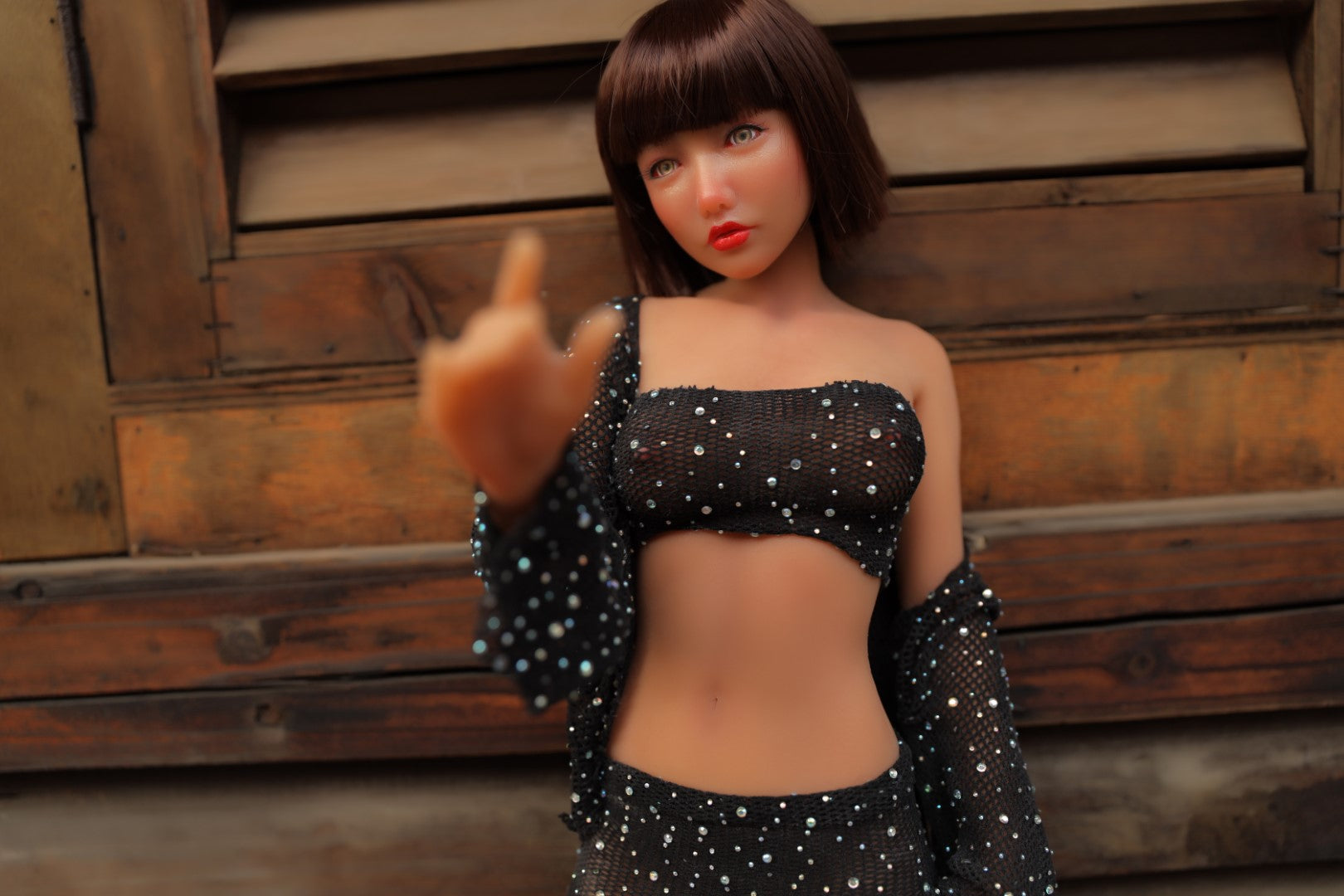 Raka muñeca sexual (Climax Doll Mini silicona de copa C de 60 cm)
