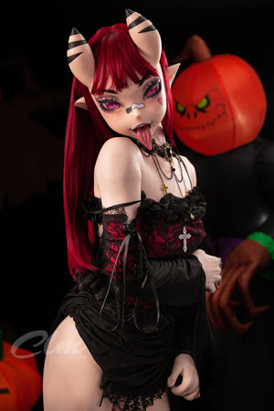 Meru, a boneca sexual de Succubus (Climax Doll Ultra 157cm B-Cup silicone)