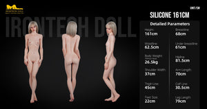 Muralla exterior muñeca sexual (Irontech Doll 161cm B-CUP B1 Silicona)