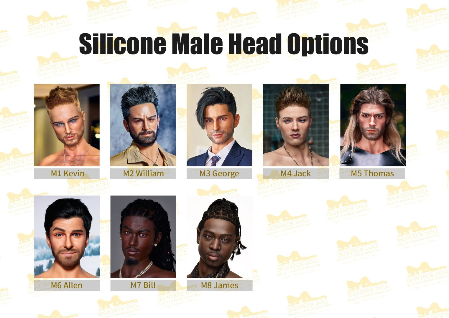 cabeza adicional (Irontech Doll Originales de silicona)