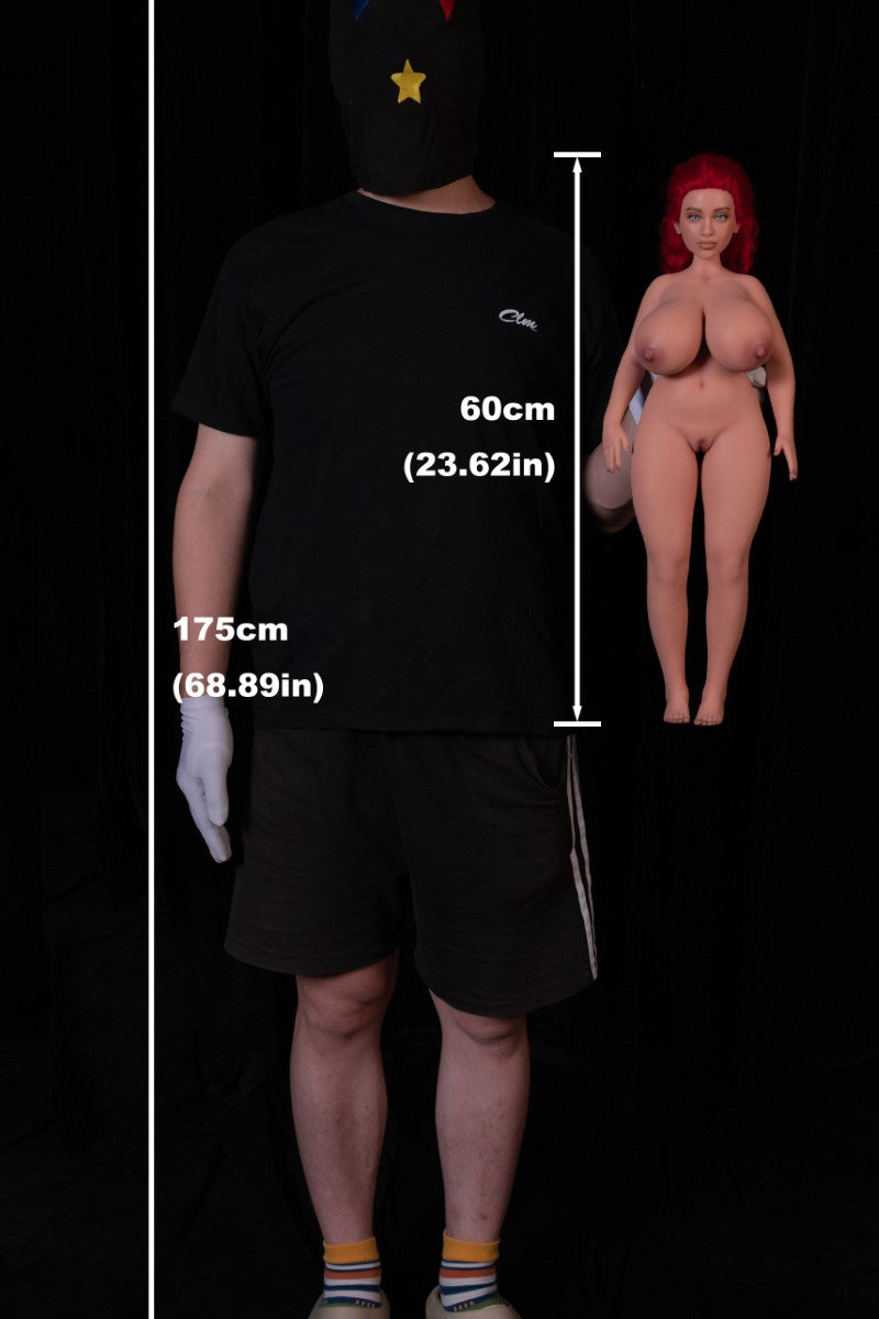 Boneca sexual Hedy (Climax Doll Mini copo C de silicone de 60cm)