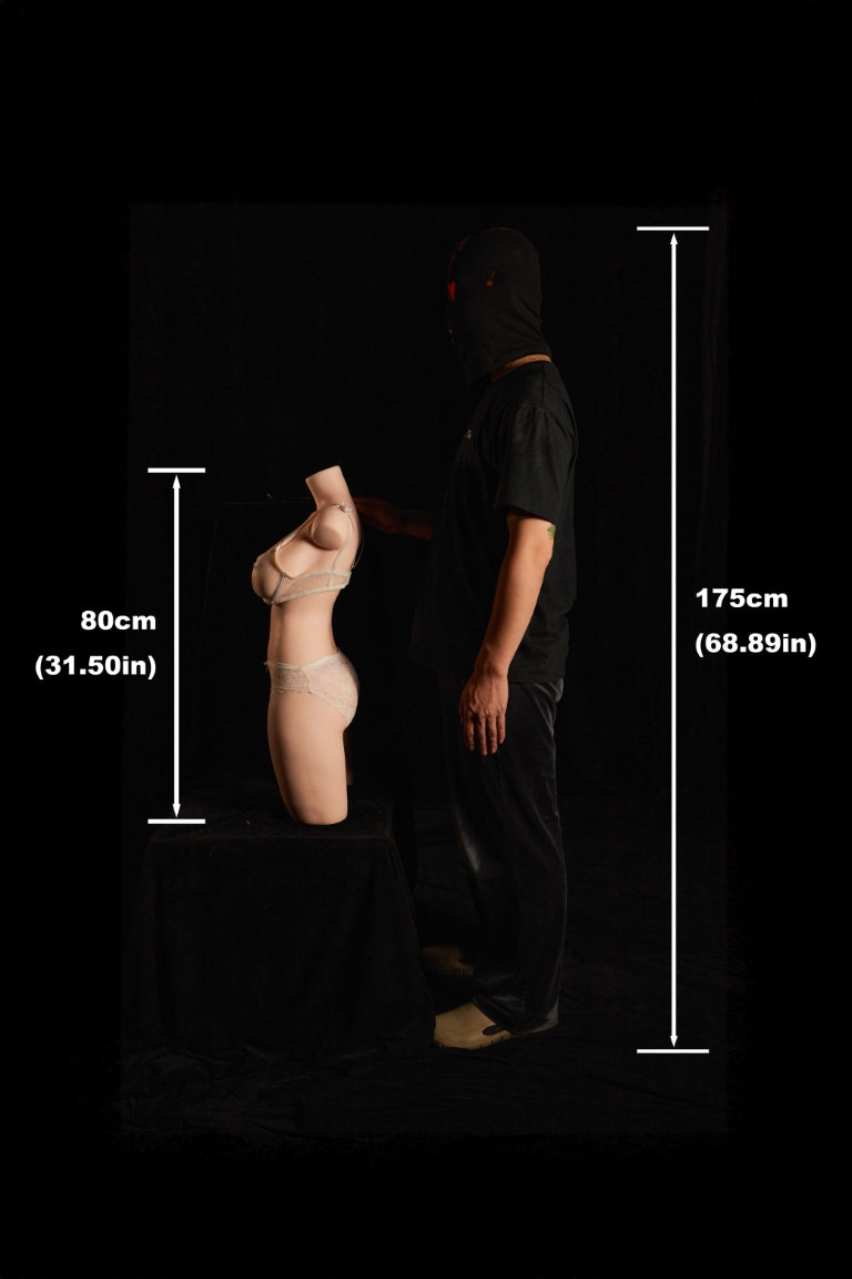 Torso 883# muñeca sexual (Climax Doll ULW 80 cm copa E silicona)