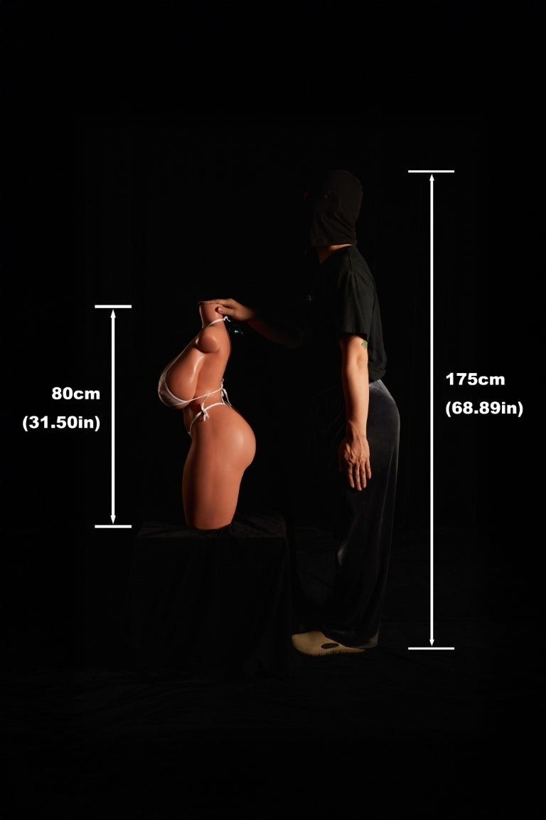 Torso 884# Boneca sexual (Climax Doll Silicone ULW 80cm K-cup)