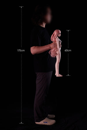 Hilary muñeca sexual (Climax Doll Mini Silicona A-Cup de 60 cm)