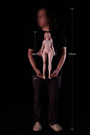Hilary muñeca sexual (Climax Doll Mini Silicona A-Cup de 60 cm)