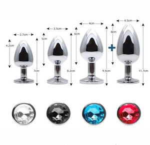 Butt Plug in Aluminium - Defina com 4 tamanhos