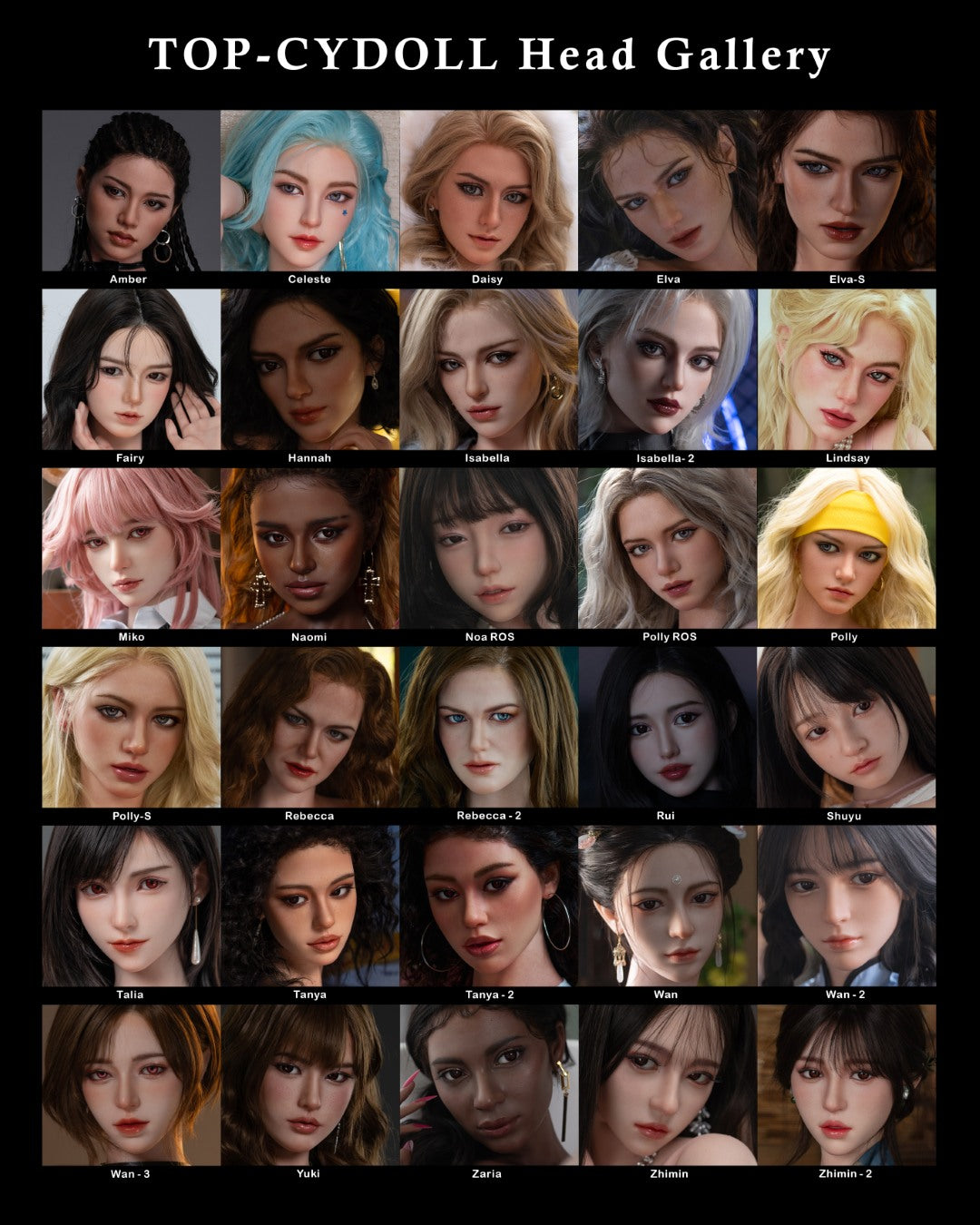 Cabeça extra (TOP-CYDoll Original de silicone)