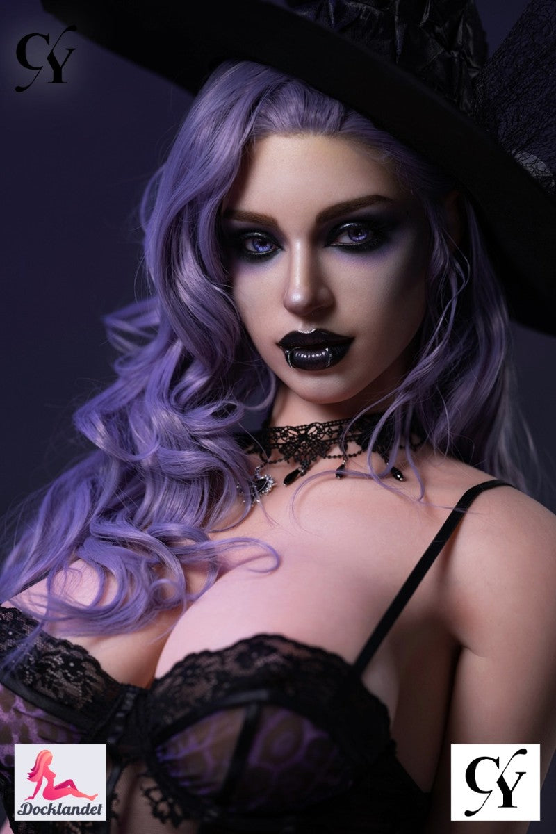 Elodie Sex doll (TOP CYDOLL 176cm E-cup TPE+silicone) Halloween Witch Doll