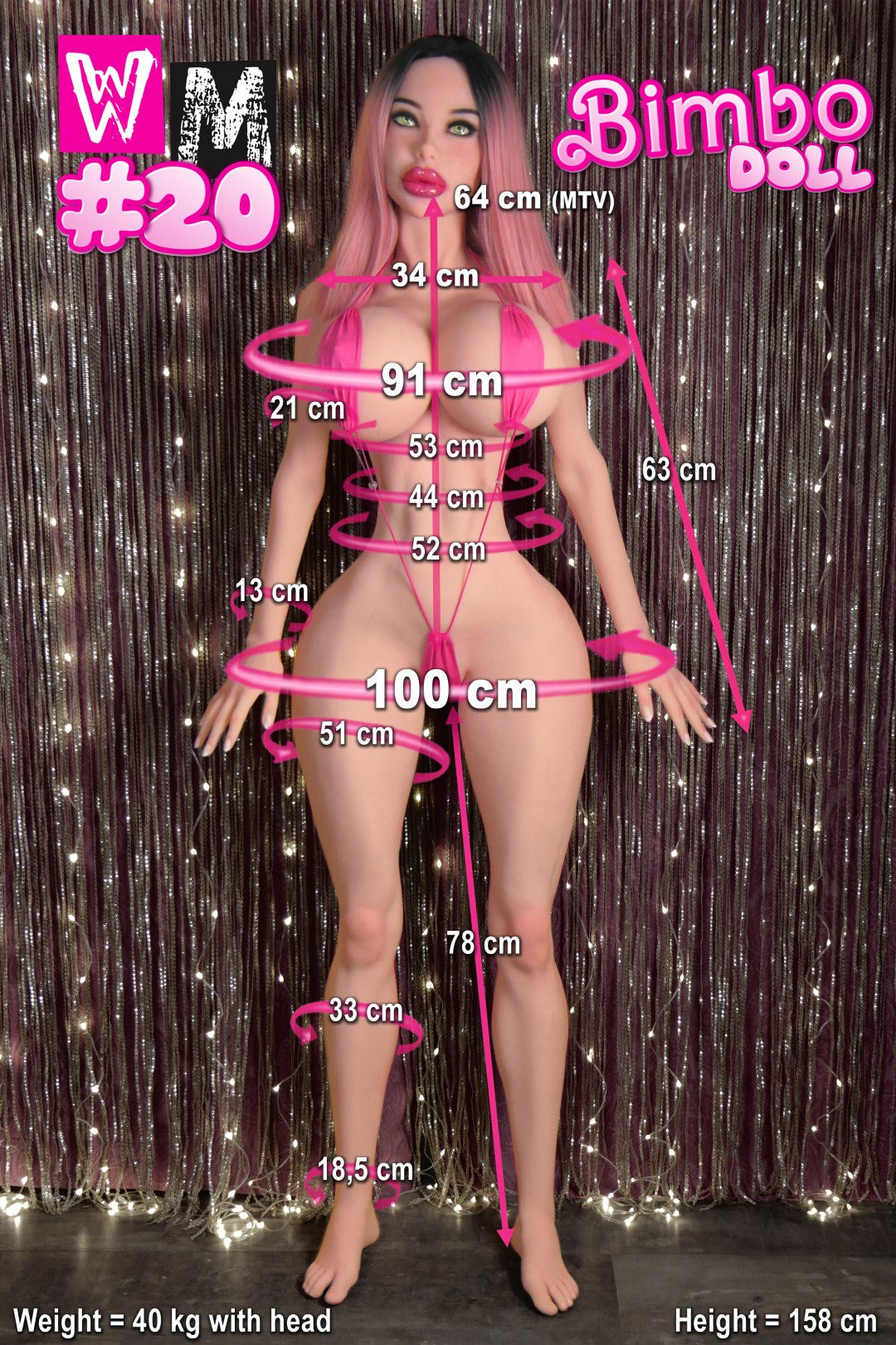 Boneca Sexual Bimbo (WM-Doll Copa K de 158 cm #496 TPE)
