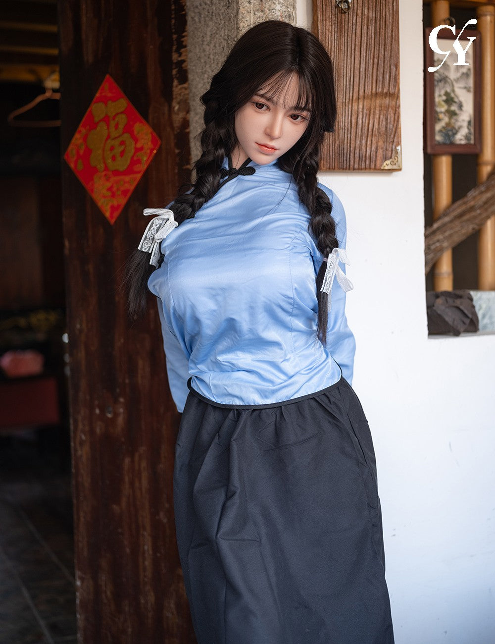 Pálido muñeca sexual (TOP CYDOLL 167 cm copa D TPE+silicona)